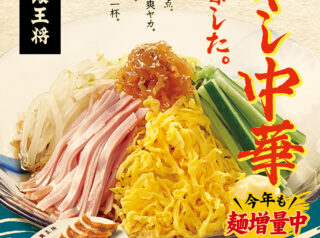 大阪王将「五目冷やし中華」&「胡麻どろ冷やし担担麺」販売開始しました!